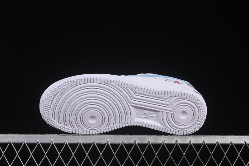 Nike Air Force 1 '07 Low Casual Sneakers with Erciyuan Hand-Painted Graffiti Lingzhu Aobing Design - HF0022-010