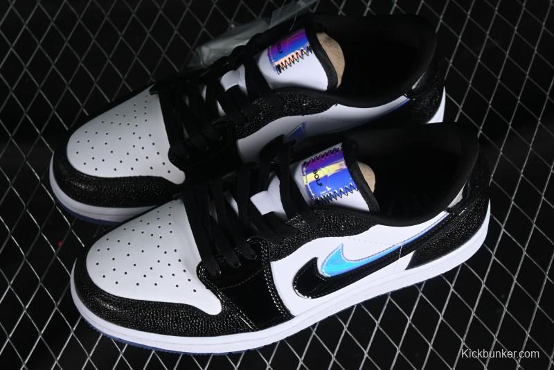 Nike Air Jordan 1 Low Golf AJ1 Retro Golf Shoes with Laser Patent Leather and Double Hook Design - FZ4159-100