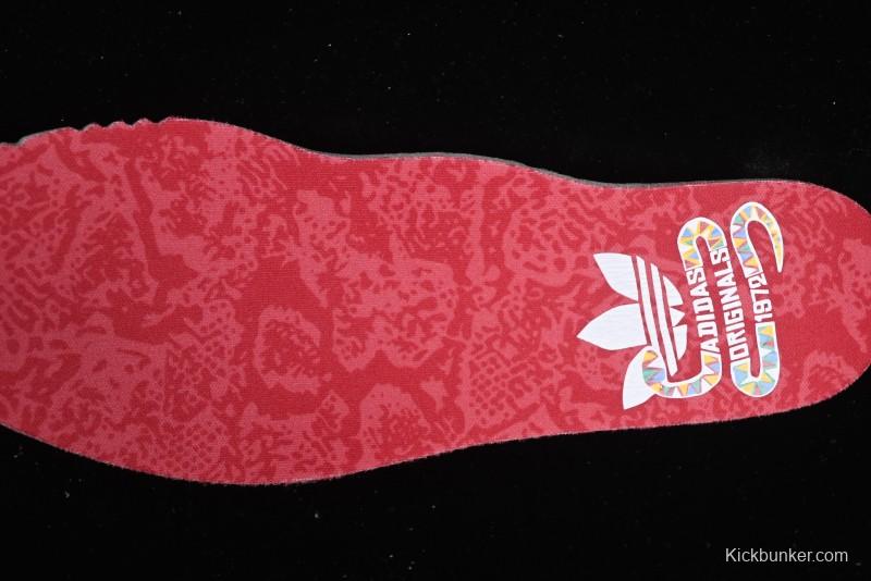 Adidas Originals Gazelle Bold JQ5977 Snake Year Limited Edition Low-Top Sneakers with Anti-Slip and Wear-Resistant Thick Sole