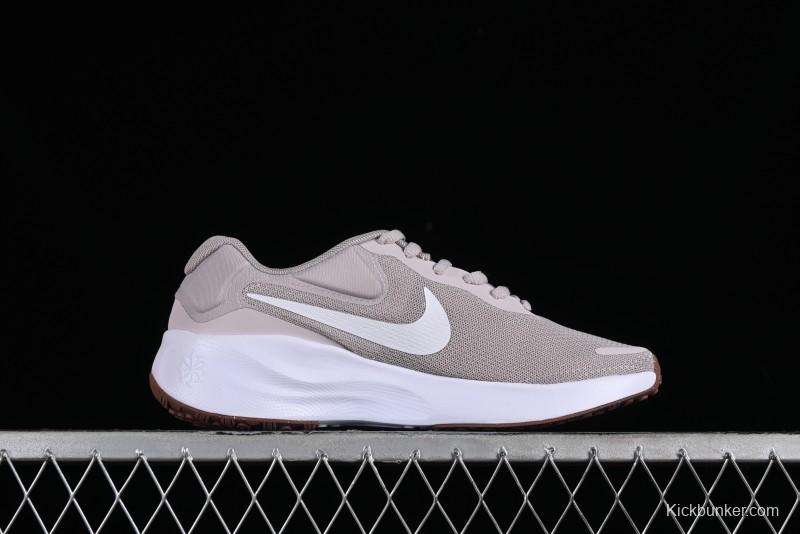 Nike Revolution 7 Wide Low-Top Running Shoes with Breathable Mesh and Durable Cushioning - FB2208-007