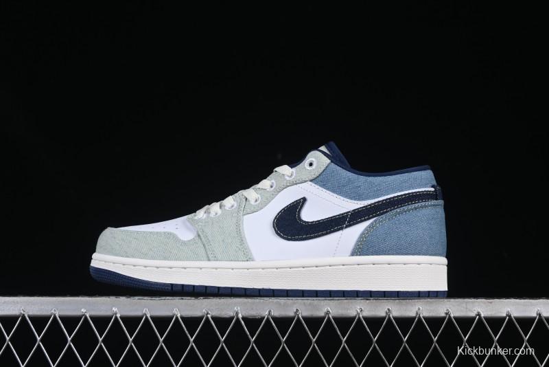 Nike Air Jordan 1 Low "Canadian Tuxedo" Basketball Shoes - IH0648-141