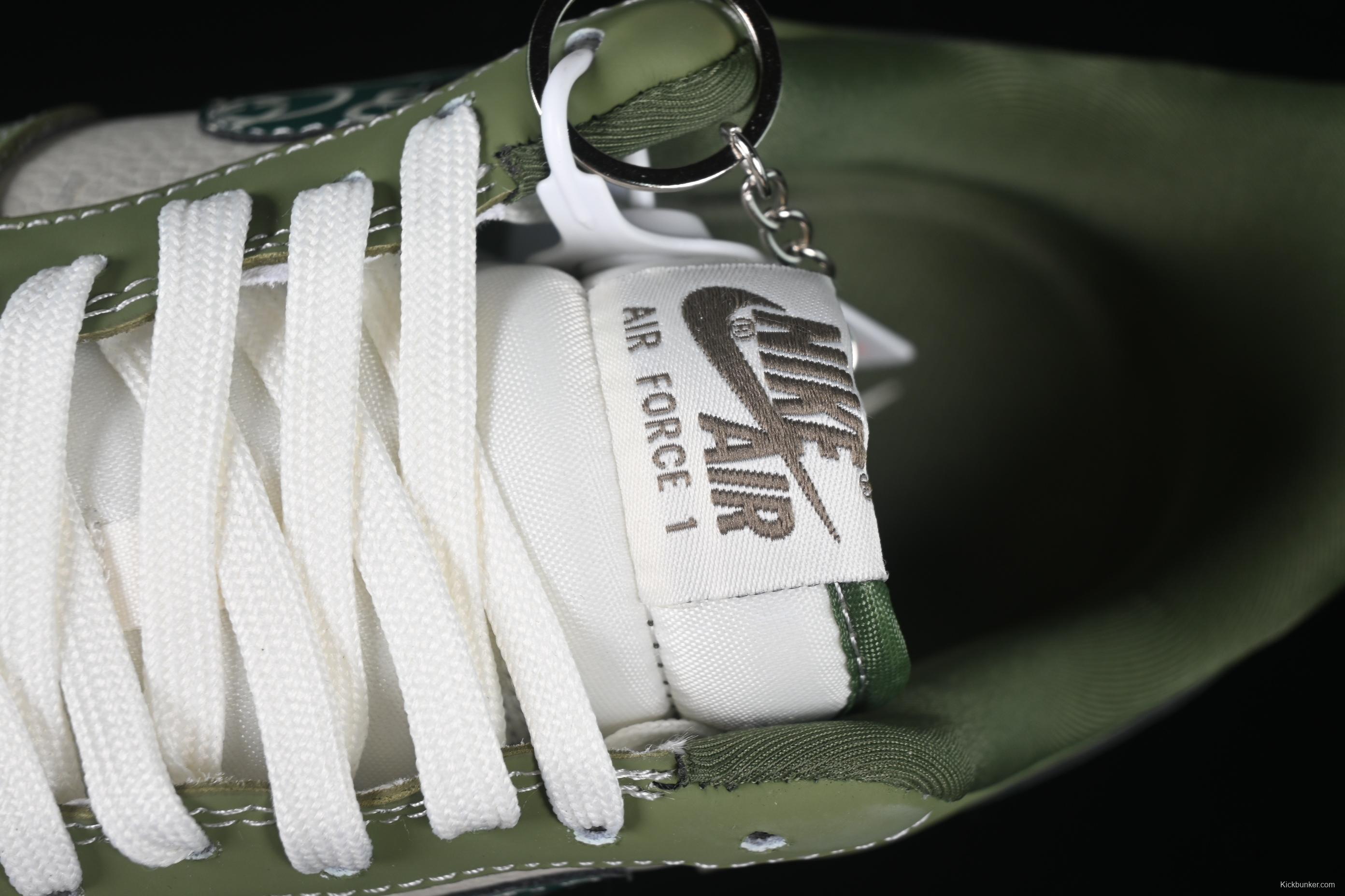 Nike Air Force 1'07 Low Gucci Collaboration Green Paisley Swoosh Casual Sneakers - KK1988-063