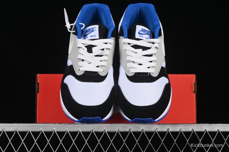 Nike Air Max 1 Retro Running Shoes with Half-Sole Air Cushion - 875855-001