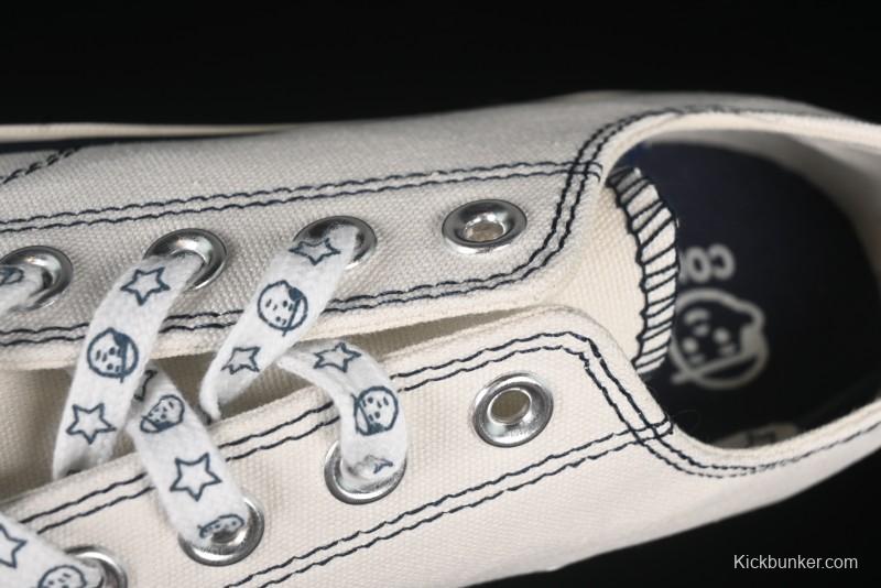 Converse Noritake x Chuck Taylor All Star 1970s Low Top Canvas Sneakers with Hand-Drawn Elements - A15788C