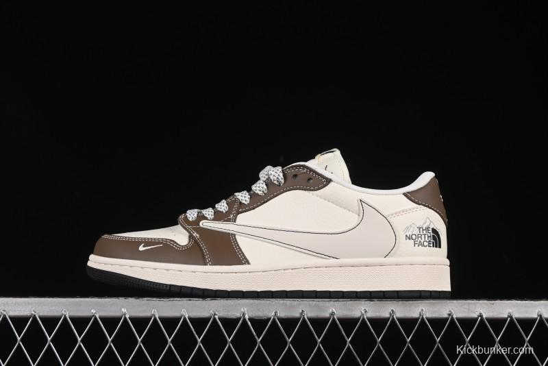 Nike Travis Scott x Fragment Design x Air Jordan 1 Low OG SP AJ1 Low Top Casual Sneakers - XS6089-512
