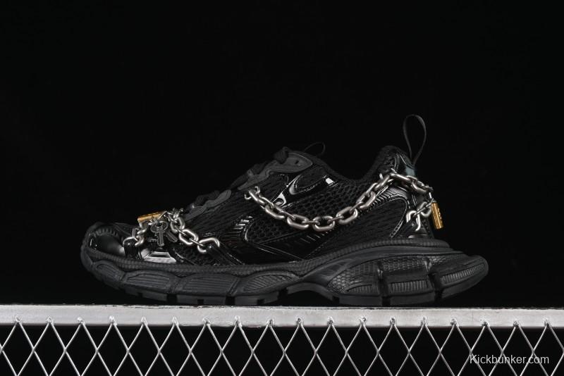 Balenciaga Phantom Sneaker 3XL Running Shoes with Transparent Heel Strap - W3XPL1882