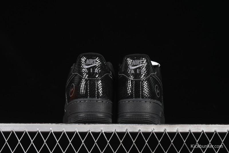 Nike Air Force 1'07 Low Lightning Collaboration Black Snake Scale Casual Sneakers - SC9207-529