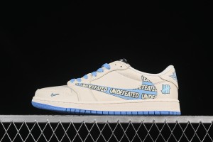 Nike Travis Scott x Fragment Design x Air Jordan 1 Low OG SP AJ1 UN Collaboration Sneakers - LD2025-013