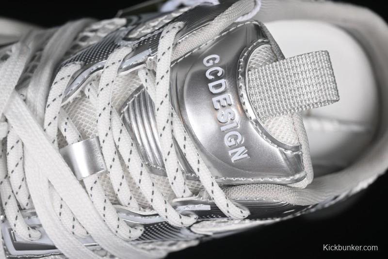 GG-CC Star-Design Lace-Up Hollow-Out Platform Sneakers with 5cm Height Boost - G25U9789