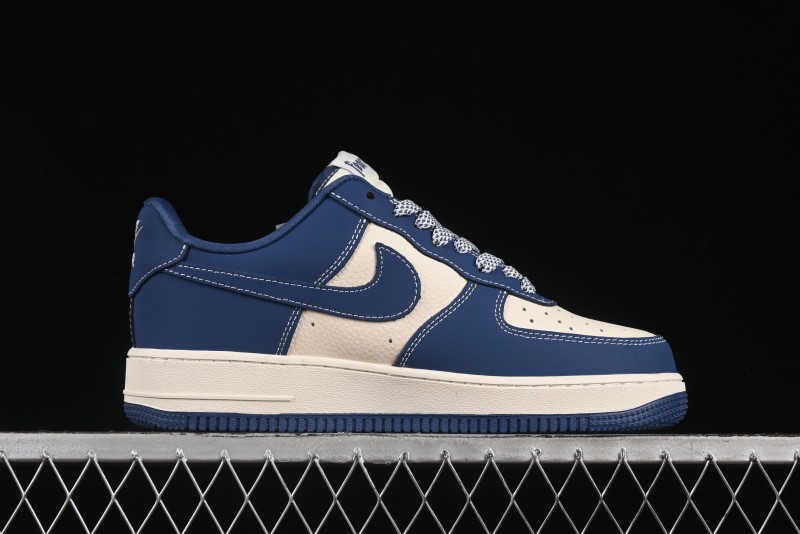 Nike Air Force 1'07 Low FOG Collaboration Beige Blue Ripple Casual Sneakers - KK1988-079