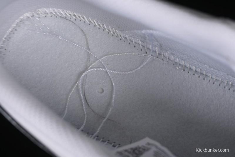 Nike Air Force 1 '07 Low Casual Sneakers in White-Black Gradient with Full-Length Air Cushion - ZH0316-078