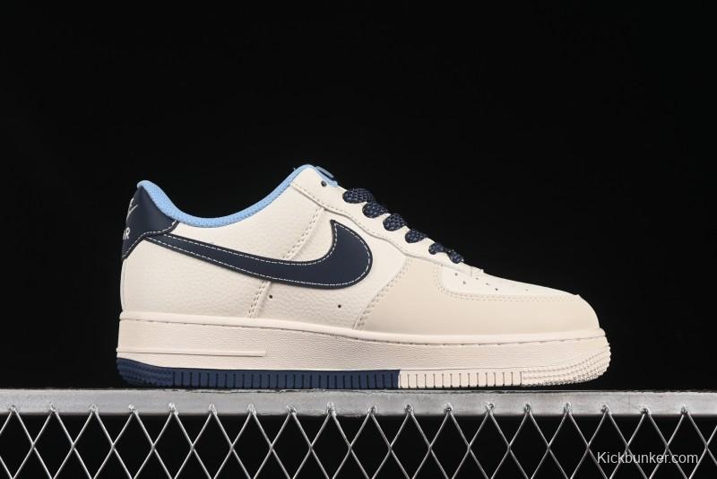 Nike Air Force 1 '07 Low Supreme Collaboration Dual-Tone Blue Label Casual Sneakers - XS1958-565
