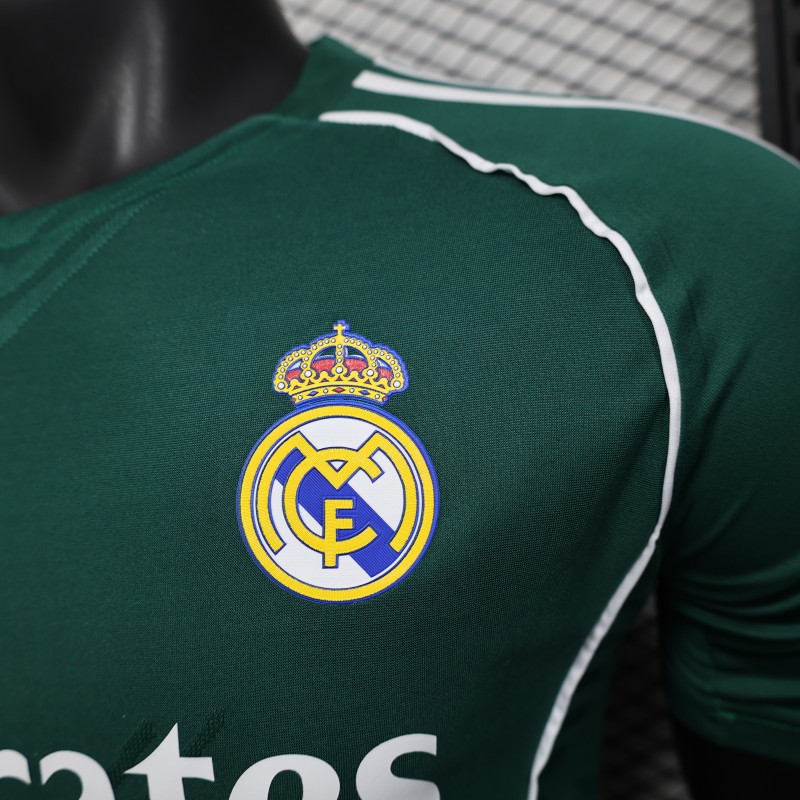 Player Version 25/26 Real Madrid Green with White Trim Jersey