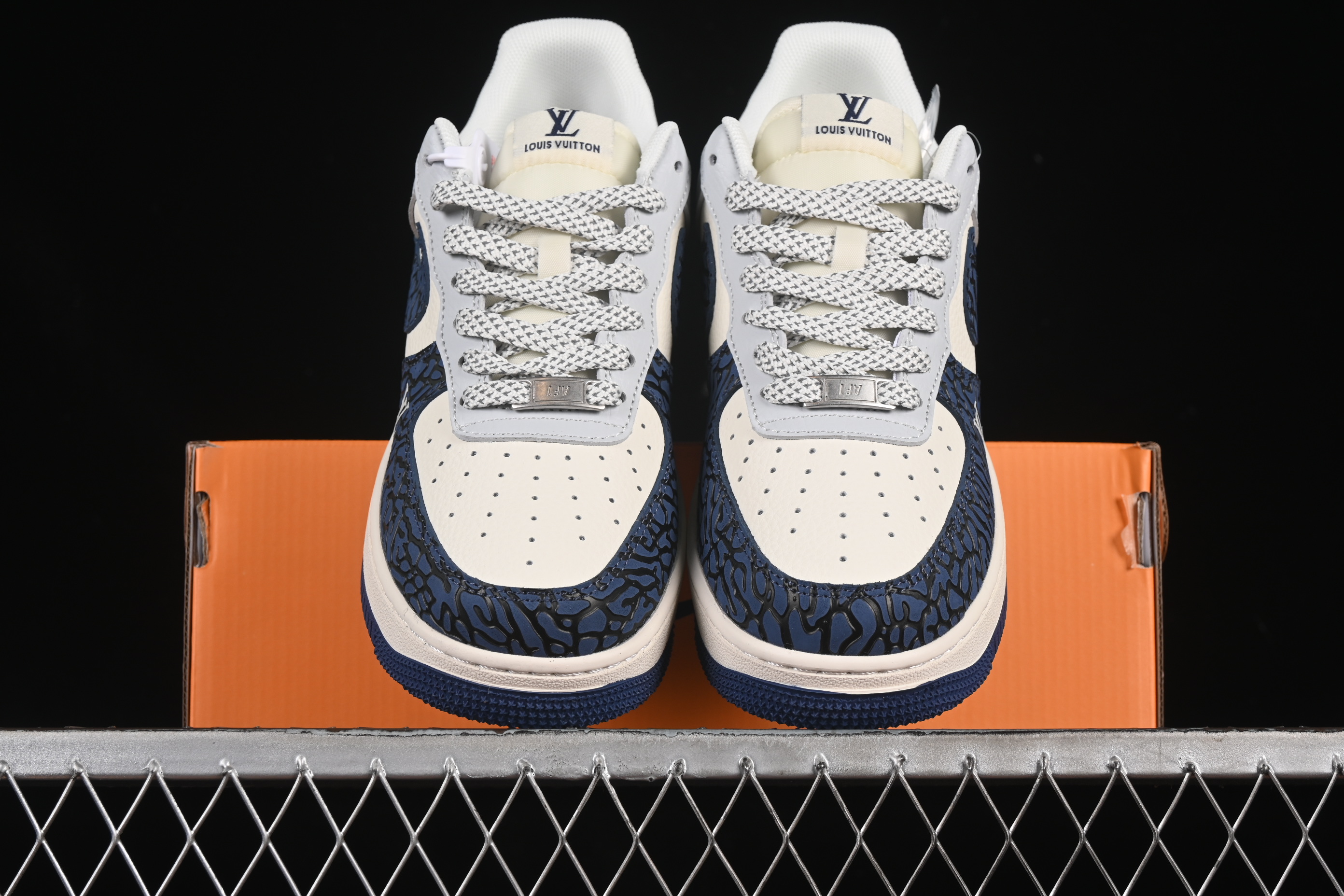 Nike Air Force 1 '07 Low LV Collaboration Blue Stone Grain Casual Sneakers - JJ2508-701