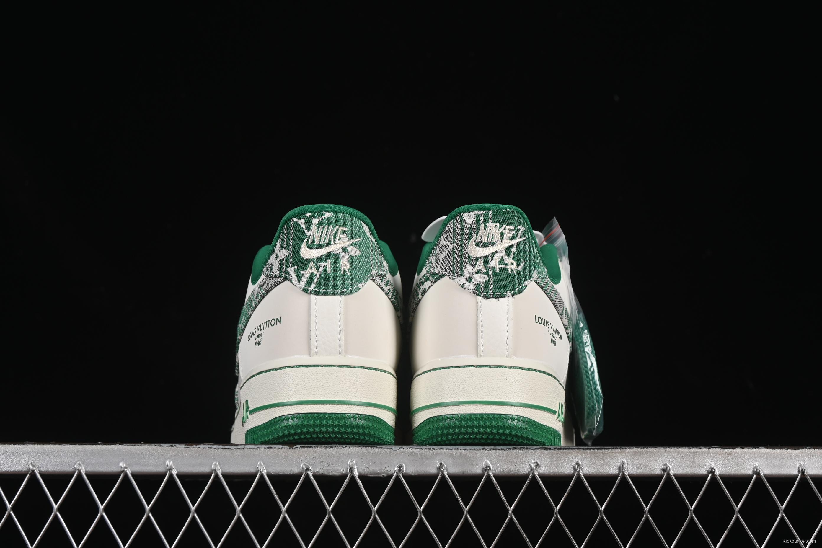 Nike Air Force 1 '07 Low LV Collaboration Green Denim Casual Sneakers - SC9207-538