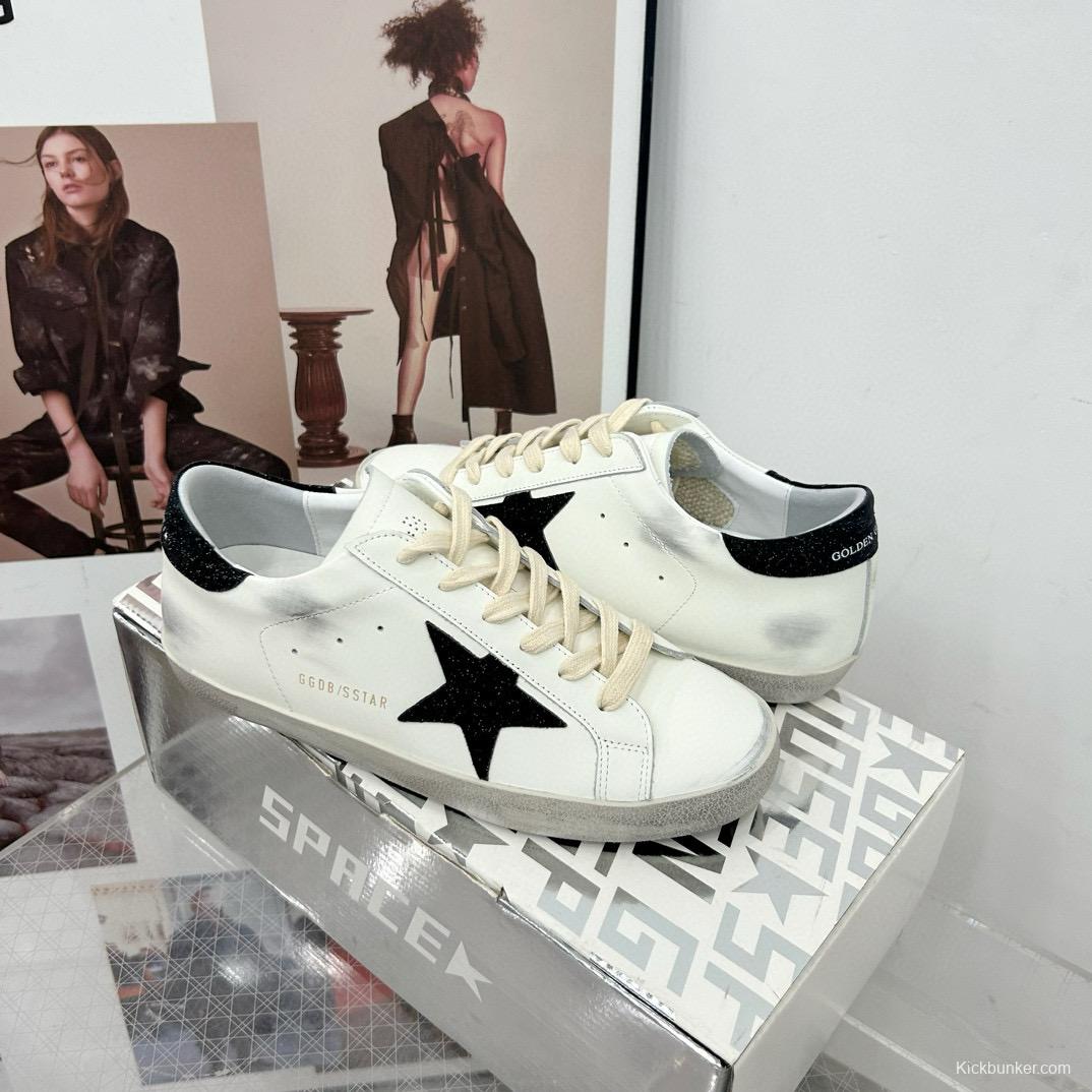 2025 Women GGDB White Black Leather Sneakers