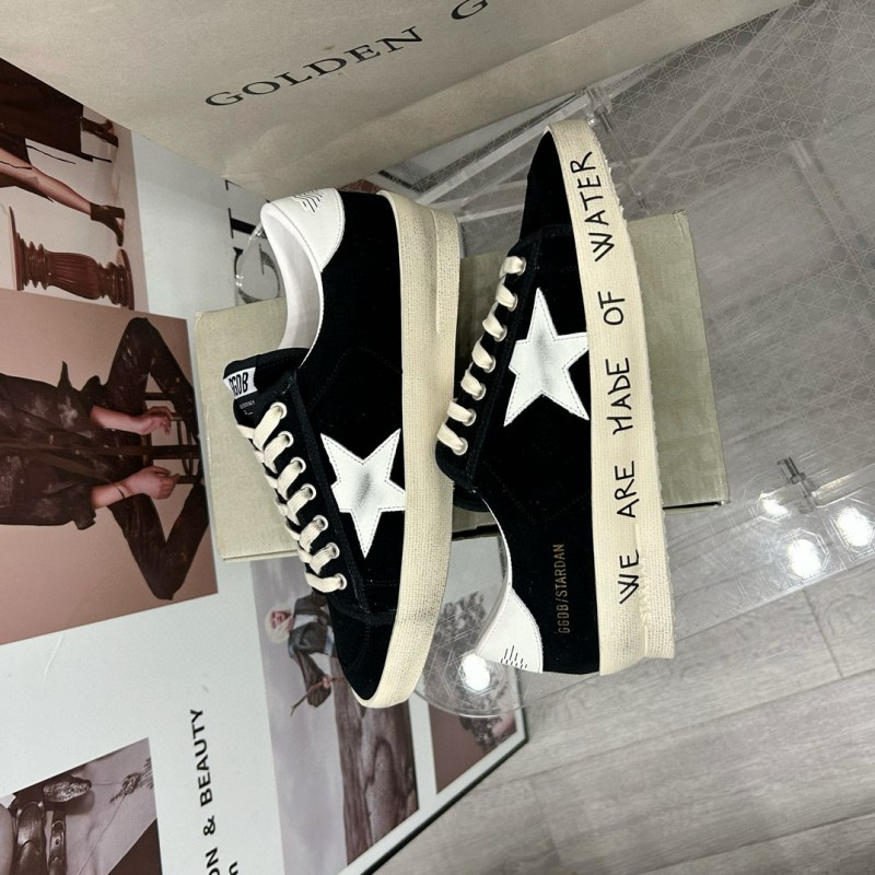 2024 Unisex GGDB Black White Suede Leather Low Top Sneakers MJ00260