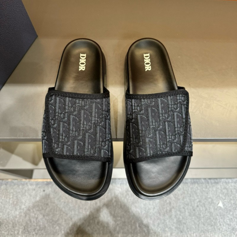 2024 Dior black mesh slippers MJ00180