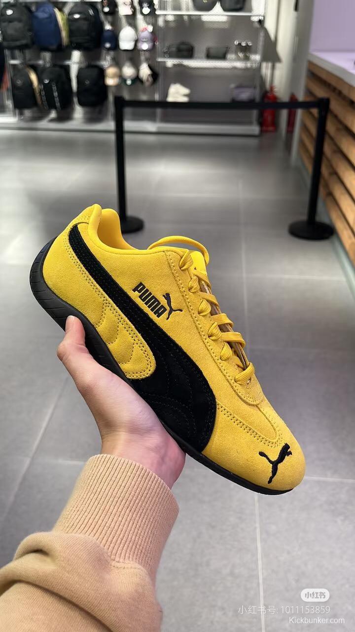 2025 Women Puma Yellow Suede Sneakers KFY00260