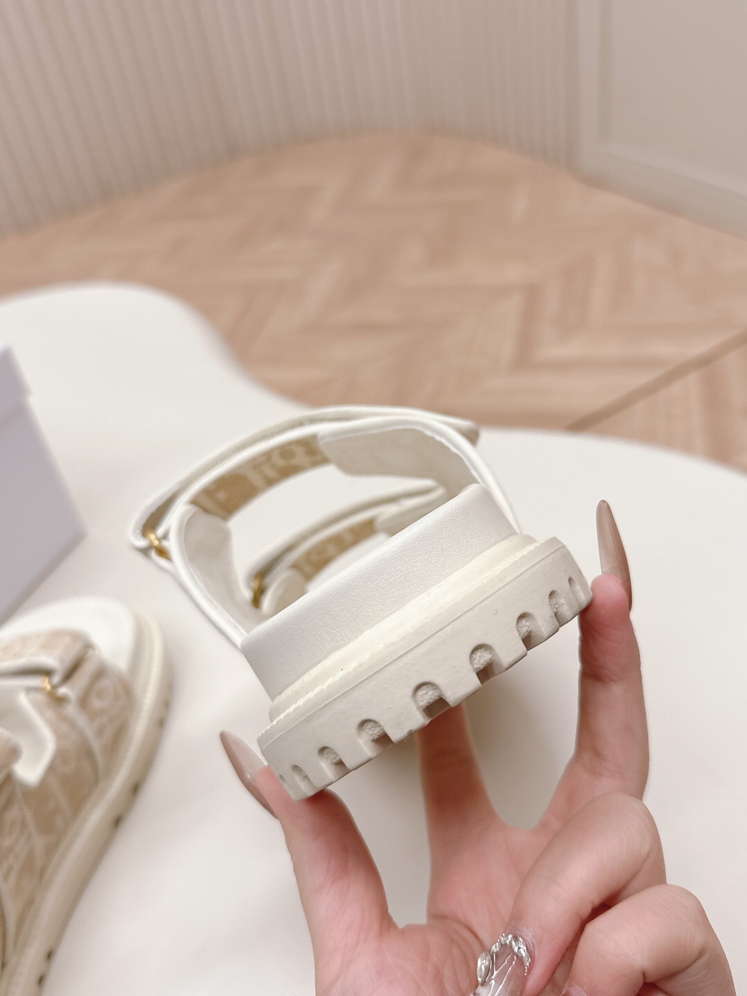 2025 Slippers Dior Beige Fabric Slippers LY