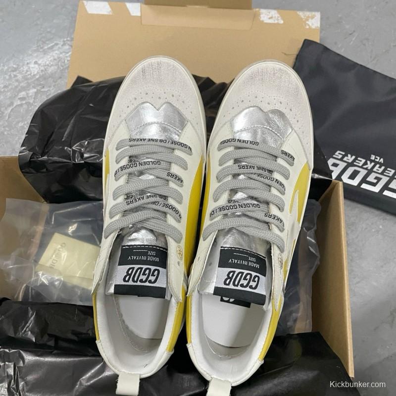 2024 Unisex GGDB Yellow White Leather Suede High Top Sneakers MJ00300
