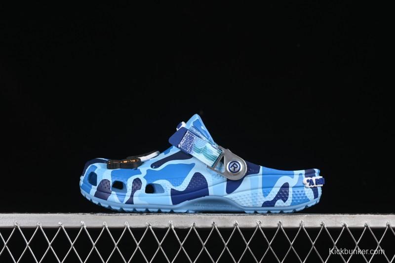 Bape x Crocs Classic Clog Camouflage Print Comfortable Versatile Clogs - B.D4