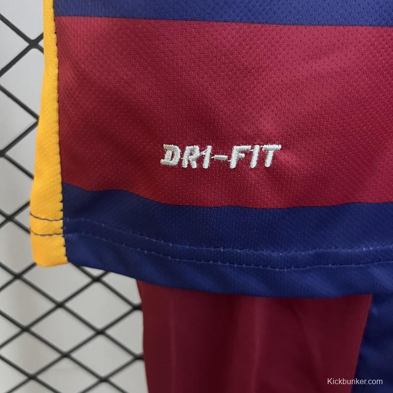 Retro 15/16 Kids Barcelona Home Size 16-28 Jersey