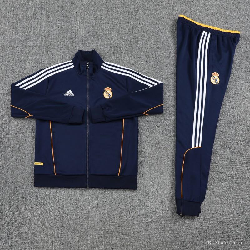 25/26 Real Madrid Navy Full Zipper Jacket +Long Pants