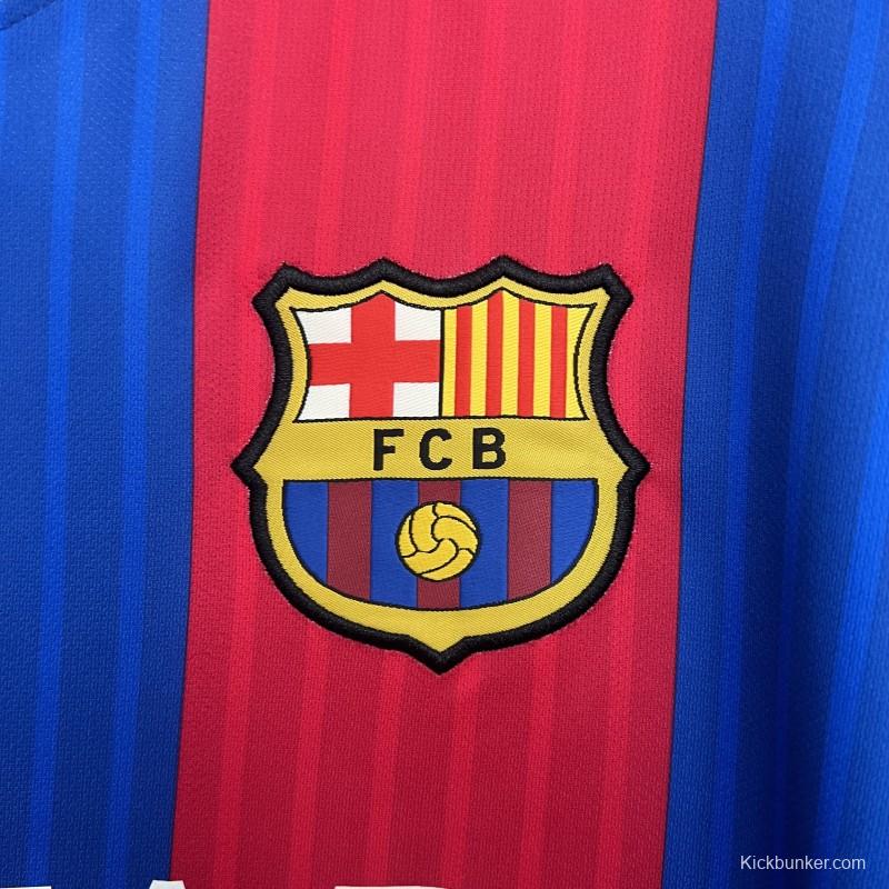 14/15 Retro Long Sleeve Barcelona Home Jersey