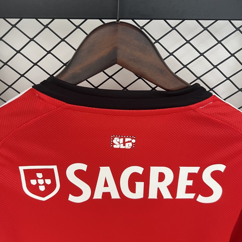25/26 Long Sleeve Benfica Home Jersey