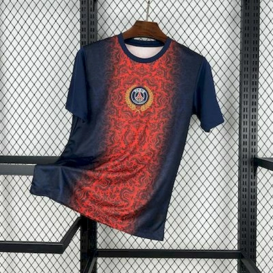 2025/26 Paris Saint-Germain (CAMPEONES DE EUROPA) Red And Blue Jersey