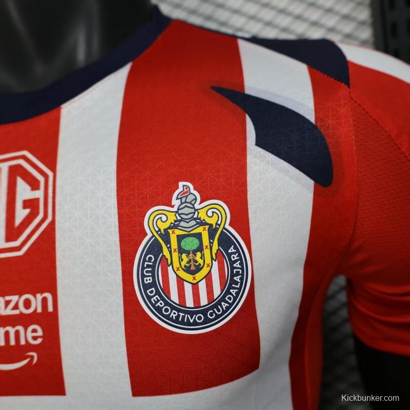 Player Version 25/26 Chivas Guadalajara Home Jersey