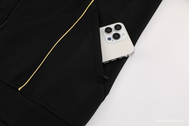 25/26 Arsenal Black Full Zipper Jacket + Long Pants