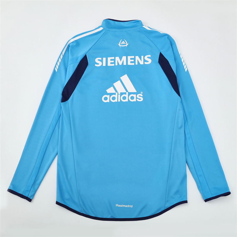 Retro 05/06 Real Madrid Light Blue Half Zipper Jacket
