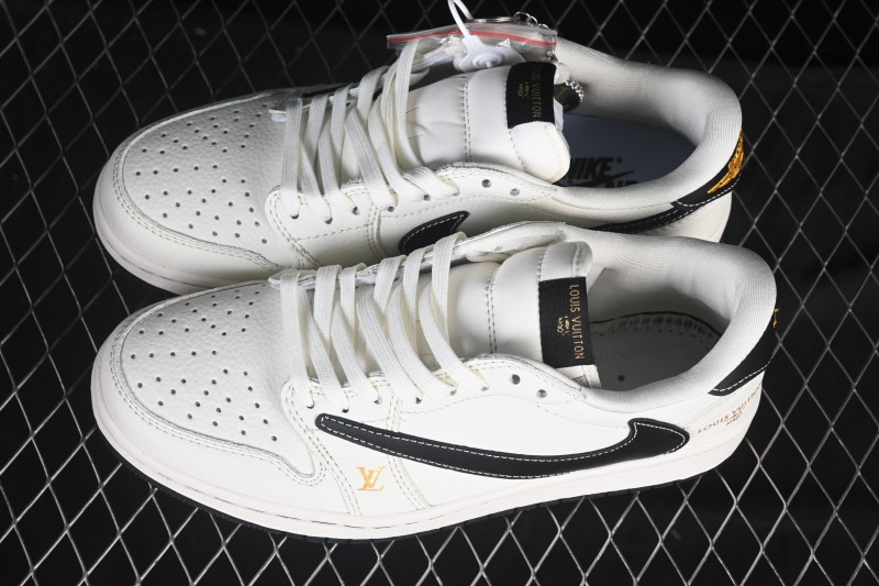 Nike Travis Scott x Fragment Design x Air Jordan 1 Low OG SP AJ1 Low Top Casual Sneakers - JW1188-144