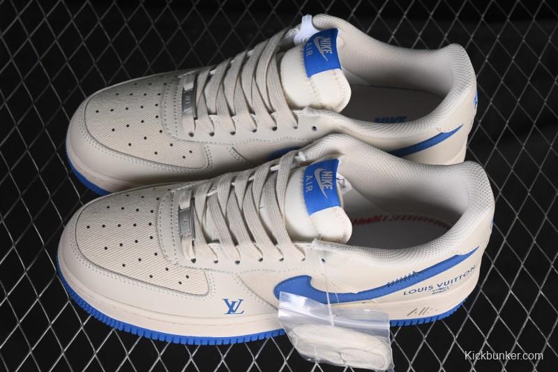 Nike Air Force 1 '07 Low LV Collaboration Mesh Panel Light Blue Low-Top Casual Sneakers - QW5836-025