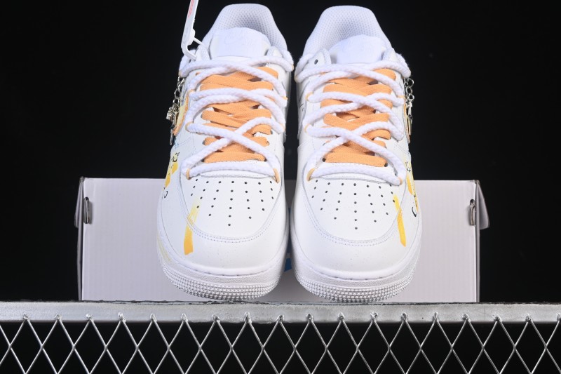 Nike Air Force 1 '07 Low Leo Hand-Painted Doodle Zodiac Series Low-Top Casual Sneakers - 723-822