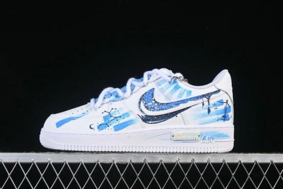 Nike Air Force 1 '07 Low Sagittarius Hand-Painted Doodle Zodiac Series Low-Top Casual Sneakers - 11231221