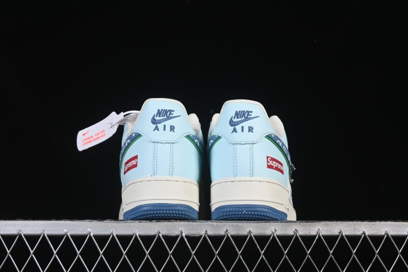 Nike Air Force 1 '07 Low LV Collaboration White Blue Casual Sneakers - YF9511-809