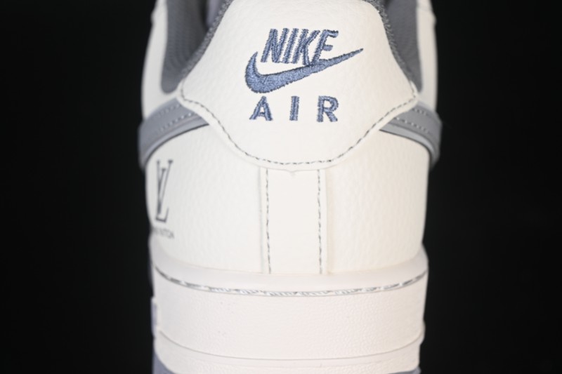 Nike Air Force 1 '07 Low LV Collaboration Printed Beige Swoosh Casual Low-Top Sneakers - HH7518-079