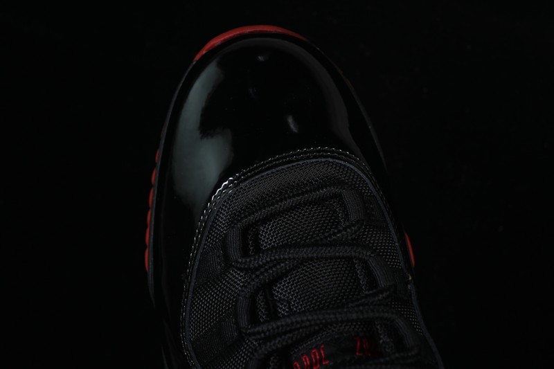 Nike Air Jordan 11 Retro Black Red Basketball Shoes - 378037-326