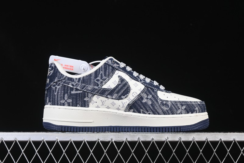Nike Air Force 1 '07 Low LV Collaboration White Blue Casual Sneakers - YF9511-812