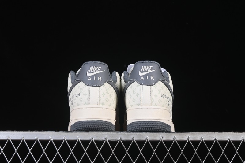 Nike Air Force 1 '07 Low LV Collaboration Beige Black Woven Label Casual Sneakers - CX5050-Y08