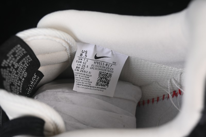 Nike Air Force 1 '07 Low LV Collaboration White Black Casual Sneakers - YF9511-817