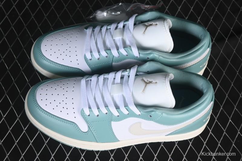 Nike Air Jordan 1 Low AJ1 Fresh Mint Green Low-Top Casual Skate Shoes DC0774-138