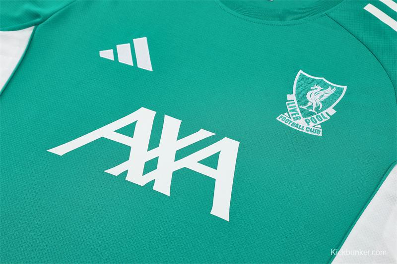 25/26 Liverpool Green Short Sleeve with XS Short Sleeve Jersey+Shorts