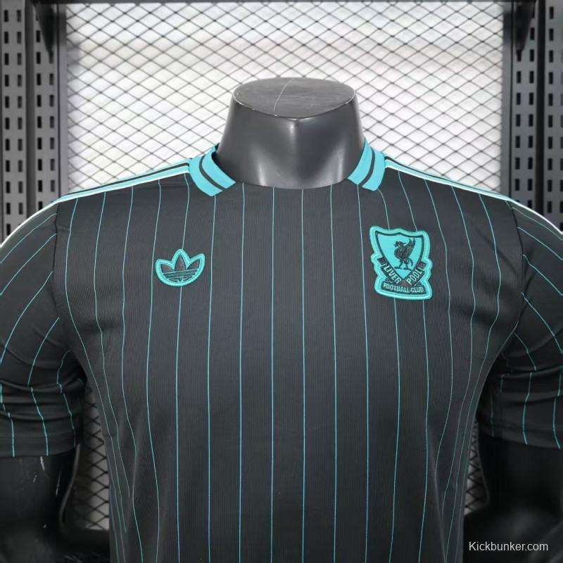 Player Version 25/26 Liverpool Black Adidas Original Casual Jersey