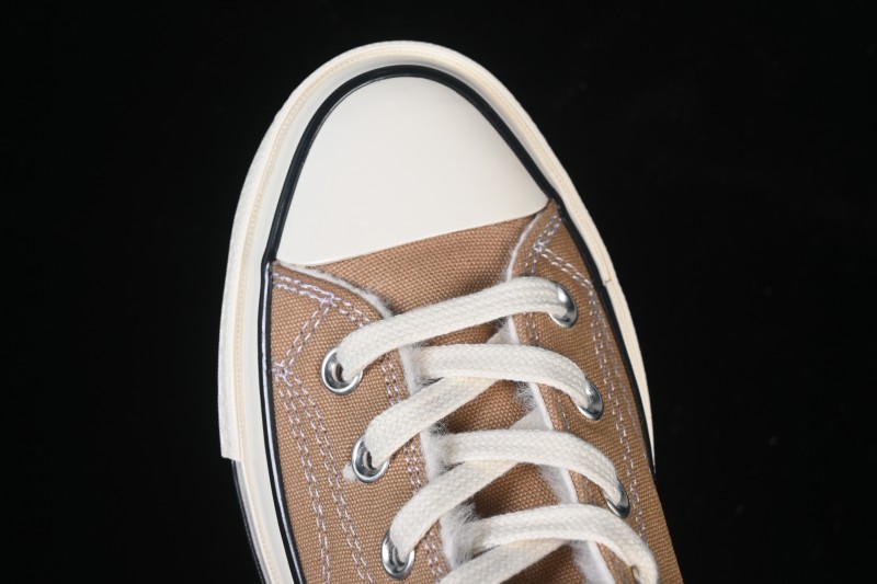 Converse 1970s Hi-Top Casual Canvas Sneakers with Fleece Lining in Khaki - 168504C