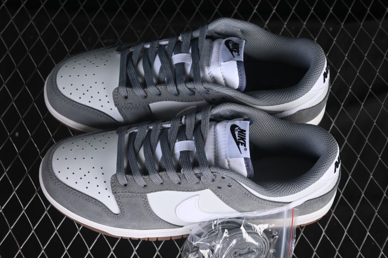 Nike SB Dunk Low White Grey Low-Top Skateboarding Shoes - IB6399-001