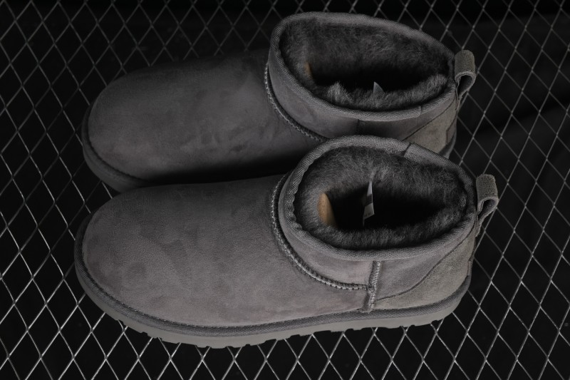 UGG Classic Ultra Mini Sheepskin Ankle Boots with Water-Resistant and Anti-Shedding Design - 1116109
